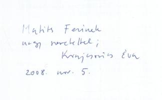 Krajcsovics Éva. Szerk.: Szeifert Judit, Tolnai Ottó. Kiállítási katalógus magyar és angol nyelven. ...