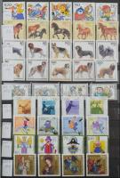 Szép modern nyugat-európai motívum tétel, sorok, blokkok, kisívek, benne sok Portugália, Azori-szige...