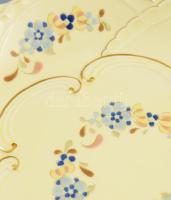 Zsolnay porcelán dísztál. Kézzel festett, jelzett, hibátlan d: 30 cm