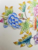 Herendi Viktória mintás porcelán váza. Kézzel festett, jelzett, hibátlan m: 14 cm