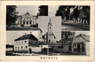 Kéthely (Somogy), Hunyady kastély, vasútállomás, katolikus templom (fa)