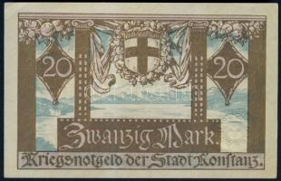 Német Birodalom/Weimari Köztársaság/Konstanz 1918. 20M T:I-