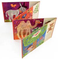 Zelk Zoltán: Kiskedden. Reich Károly. Bp., én., Minerva. Kihajtható mesekönyv, kopott borítóval