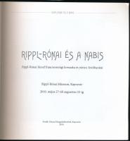 Rippl-Rónai és a nabis (Rippl-Rónai József franciaországi korszaka és párizsi festőbarátai). Szerk.:...