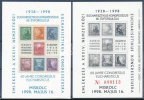 1998/11 + KF11 Eucharisztikus kongresszus emlékív pár (19.000)