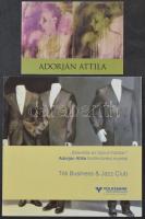 Adorján Attila (1968-) hiperrealista magyar festőművész munkái - 1 modern kiállítás reklám képeslap és 1 kihajtható prospektus