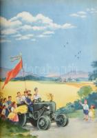 Kerek egy esztendő 1953. Szerk.: Enczi Endre. Bp., 1953, Ifjúsági Könyvkiadó. Kiadói félvászon-kötés...