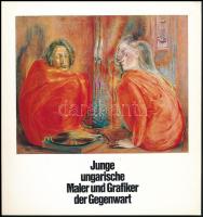 Junge Ungarische Maler und Grafiker der Gegenwart. Szerk.: Leonore Stege. Hamburg, (1979), Interversa Gesellschaft für Beteiligungen mbH. 66p. Kiállítási katalógus német nyelven, többek közt Bak Imre, Dienes Gábor, Kárpáti Tamás, Nádler István műveinek reprodukcióival gazdagon illusztrált. Kiadói papírkötésben, jó állapotú.