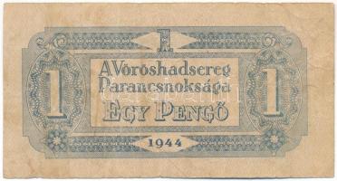 1944. 1P " A Vöröshadsereg Parancsnoksága" sorszámmal és függőleges alapnyomattal T:VG