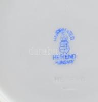 Herendi virágmintás csésze alátéttel, jelzett, hibátlan, d: 14,5 cm