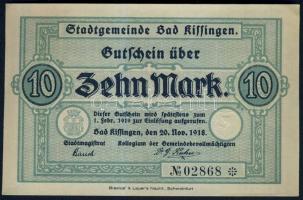 Német Birodalom/Weimari Köztársaság/Bad Kissingen 1918.11.20. 10M T:I-