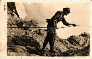 1942 Abseilen. Unser Heer (Gebirgsjäger) / WWII German military, mountain infantry (EB)