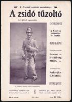 cca 1900 A zsidó tűzoltó - a Varieté Színház szenzációja, kotta