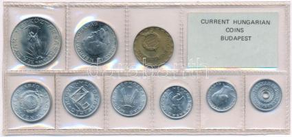 1981. 2f-10Ft (9xklf) érmés forgalmi sor fóliatokban T:UNC Adamo FO14