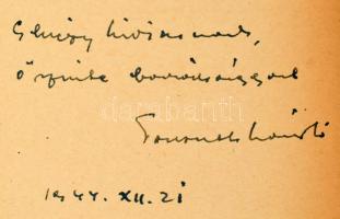 Passuth László: Forgóajtó. A szerző, Passuth László (1900-1979) által DEDIKÁLT példány. Bp., (1944),...