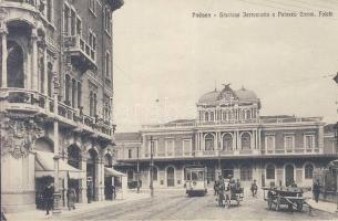 Padova railway station with tram