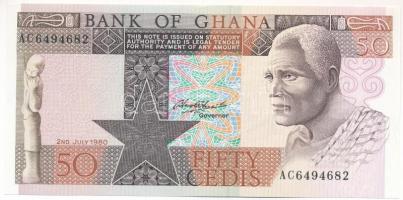 Ghána 1980. 50C T:AU Ghana 1980. 50 Cedis C:AU Krause P#22b