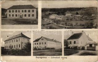 1915 Zayugróc, Ugrócváralja, Uhrovec; A 15. honvéd ezred lábadozója / K.u.K. military hospital + "Lábadozó Osztag Parancsnokság" (kopott sarkak / worn corners)