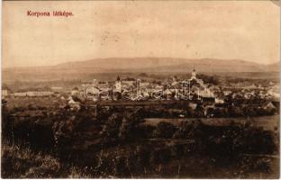 Korpona, Krupina; látkép. Ruzsinák Antal kiadása / general view (EK)