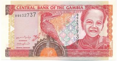 Gambia DN (2001-2005) 5D T:UNC,AU vágott Gambia ND (2001-2005) 5 Dalasis C:UNC,AU handcut Krause P#20