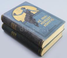 Ráth György (szerk.): Az iparművészet könyve I-II. kötet (Három kötetben teljes) Budapest, 1902-1912. Athenaeum. 1 t. címkép, VII, 532 p. XCI t. (ebből 3 kétlapos, 1 kihajtható, 8 színes), [4] 646 p. LXXXVI t. (ebből 9 színes), Festett, aranyozott egészvászon kötésben, aranyozott lapélekkel, enyhe kopással