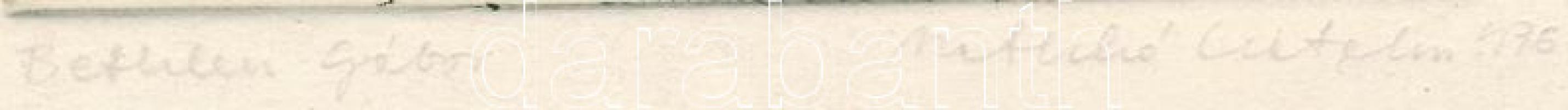 Matkó Katalin (-): Behtlen Gábor, 1976. Rézkarc, papír, jelzett, hátoldalán próbanyomat bélyegzéssel...