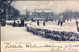 Dresden palace garden ice-skating