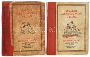 Benedek Elek: Magyar mese- és mondavilág IV.kötet [2 kötetben.] Ezer év meseköltése. Meséli - -. (Széchy Gyula szövegrajzaival.) Első kötet I. fele. Hatodik kiadás. Budapest, [1929]. Athenaeum Irodalmi és Nyomdai R.-T. . Szövegközti és egészoldalas rajzokkal gazdagon. illusztrált. Kopottas félvászon kötésben.