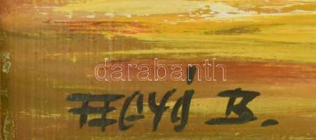 Fegyó Béla (1943-): Csendélet. Olaj, farost. Jelezve balra lent. Dekoratív fakeretben. 35x29 cm