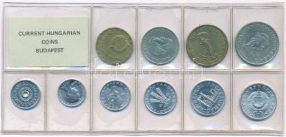 1985. 2f-20Ft (10xklf) érmés forgalmi sor fóliatokban T:UNC Adamo FO18