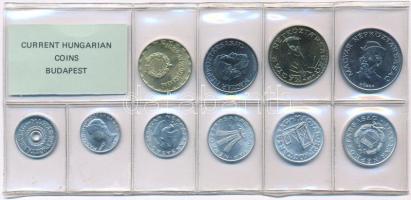 1987. 2f-20Ft (10xklf) érmés forgalmi sor fóliatokban T:UNC Adamo FO20