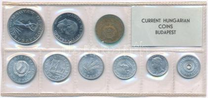 1971. 2f-10Ft (9xklf) érmés forgalmi sor fóliatokban T:UNC patina Adamo FO4