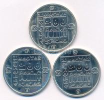 1985. 200Ft Ag (3xklf) "Természetvédelem - Mocsári Teknős, Vadmacska, Vidra" kapszulában T...