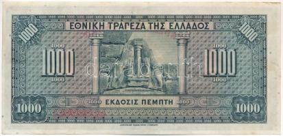 Görögország 1928 (1926) 1000Dr T:F kis folt, egyébként erős papír
Greece 1928 (1926) 1000 Drachmai ...