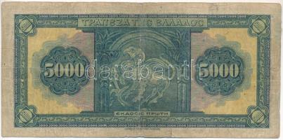 Görögország 1932. 5000Dr T:VG anyaghiány, tűlyuk
Greece 1932. 5000 Drachmai C:VG material error, pi...
