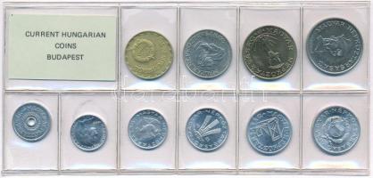 1985. 2f-20Ft (10xklf) érmés forgalmi sor fóliatokban T:UNC Adamo FO18