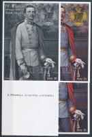 2004/36 IV. Károly boldoggá avatása 4 db-os emlékív garnitúra azonos sorszámmal (20.000)