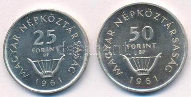 1961. 25Ft Ag + 50Ft Ag "Liszt pár" T:UNC,AU (eredetileg P) 
Adamo EM7, EM8