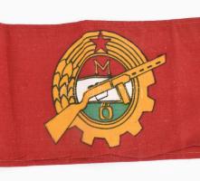 Munkásőr karszalag, 9x43 cm