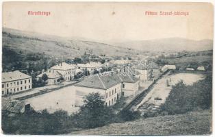 1917 Abrudbánya, Abrud; Ferenc József laktanya. Skalangya József kiadása / K.u.K. military barracks (ázott / wet damage)