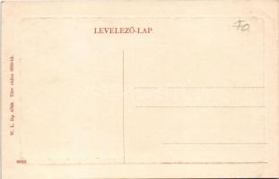 Karánsebes, Caransebes; Park részlet a tiszti pavilonnal, K.u.K. katona. W.L. Bp. 6769. / Pavilonul ...