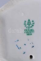 Hollóházi 2 darab nyúlpár figura. Jelzett, hibátlan, m: 7,5 cm