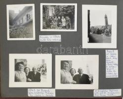 cca 1930-1989 2 db fotóalbum vegyes fotókkal (családi, nyaralási képek, stb.), változó méretben és á...