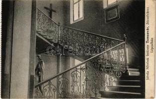 Temesvár, Timisoara; Józsefváros, Iskolanővérek Intézete, lépcsőház / boarding school, staircase (EK)