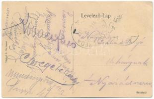 1914 Marosvásárhely, Targu Mures; Rechnitzer Adolf Corso kávéháza, belső. Vigand L. kiadása / café, ...