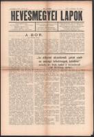 Hevesmegyei Lapok 1937. május 16-23., jún. 13., XLVI. évf. 20-21.,24. sz. Főszerk.: Polóny Zoltán. V...