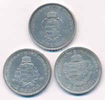 1935. 2P Ag "Pázmány" + 1935. 2P Ag "Rákóczi" + 1936. 2P Ag "Liszt Ferenc&q...