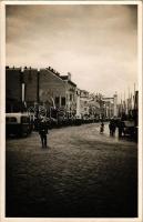 1940 Kolozsvár, Cluj; bevonulás, "Erdély visszatér" díszkapu / entry of the Hungarian troops, decorated gate. photo (EK)