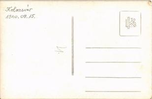 1940 Kolozsvár, Cluj; bevonulás, "Erdély visszatér" díszkapu / entry of the Hungarian troo...