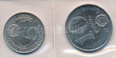 1983. 20f Al + 5Ft Ni + 10Ft Ni "FAO" sor, eredeti, kopott műbőr tokban, tanúsítvánnyal T:...